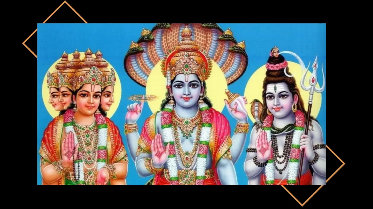 خدایان سه گانه هندو برهما ویشنو و شیوا