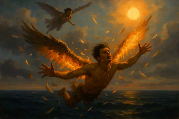 داستان افسانه ایکاروس، نماد جاه طلبی در اساطیر یونان