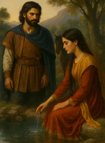 اولین ملاقات داستان خسرو و شیرین