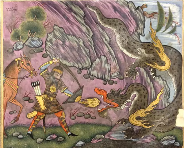 نبرد رستم و اژدها- نمادشناسی مار در اسطوره ایرانی