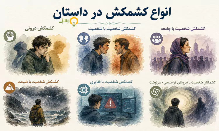 کشمکش در داستان چیست؟ بررسی انواع کشمکش با مثال